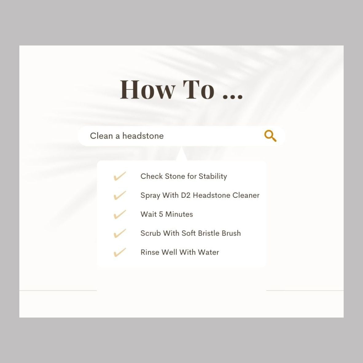 Consumer Education Post- Social Media - How to Clean a Monument With D2 Post 1