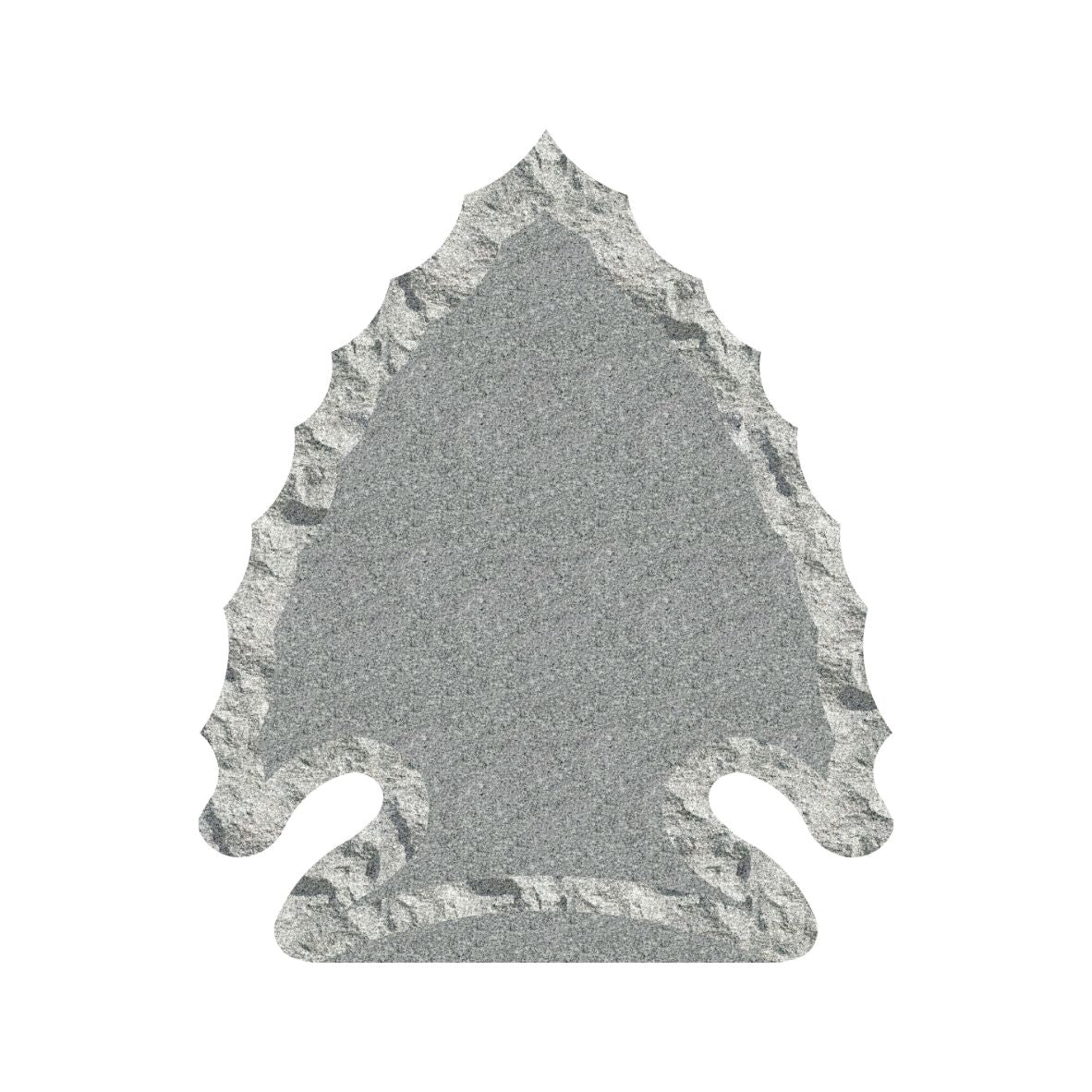 Emert International Monument Wholesale Sira Gray Granite Shell Rocked Arrowhead Memorial
