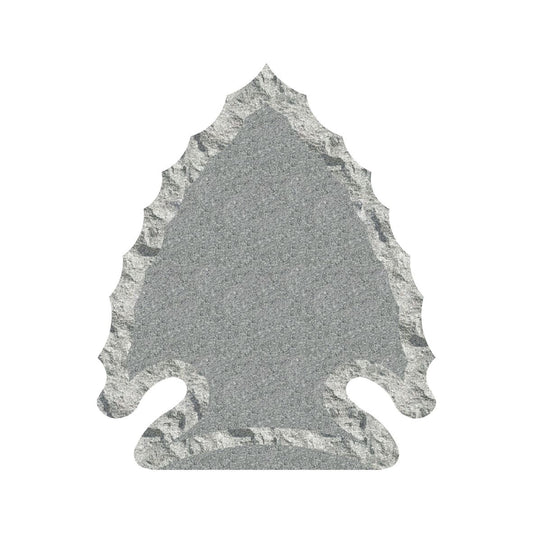 Emert International Monument Wholesale Sira Gray Granite Shell Rocked Arrowhead Memorial