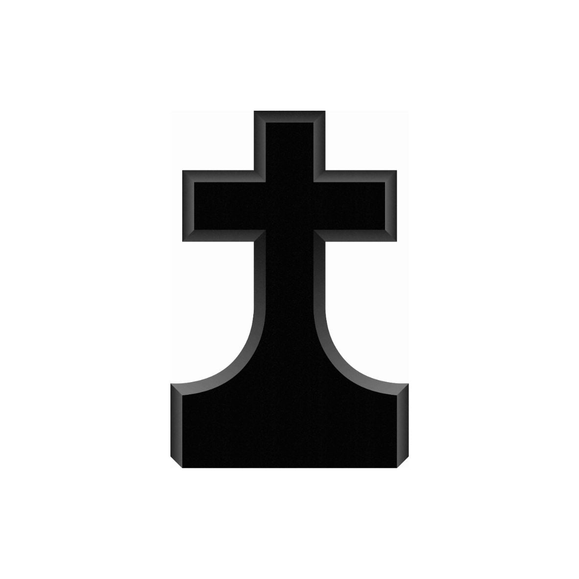 Emert International Monument Wholesaler Black Granite Cross Memorial