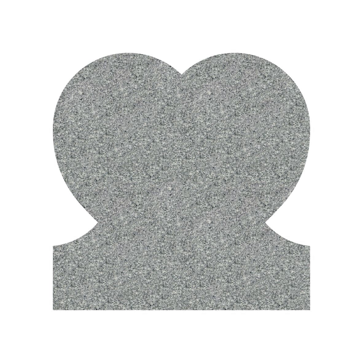 Emert International Monument Wholesaler Gray Granite Heart Shaped Tablet