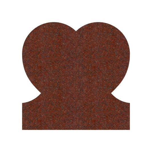 Emert International Monument Wholesaler India Red Granite Heart Shaped Tablet