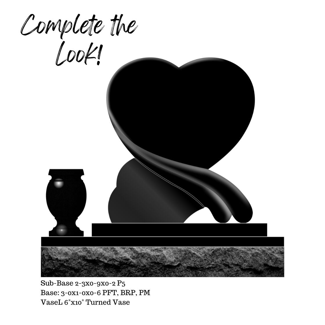 22"x6"x24" Ribbon Heart Die