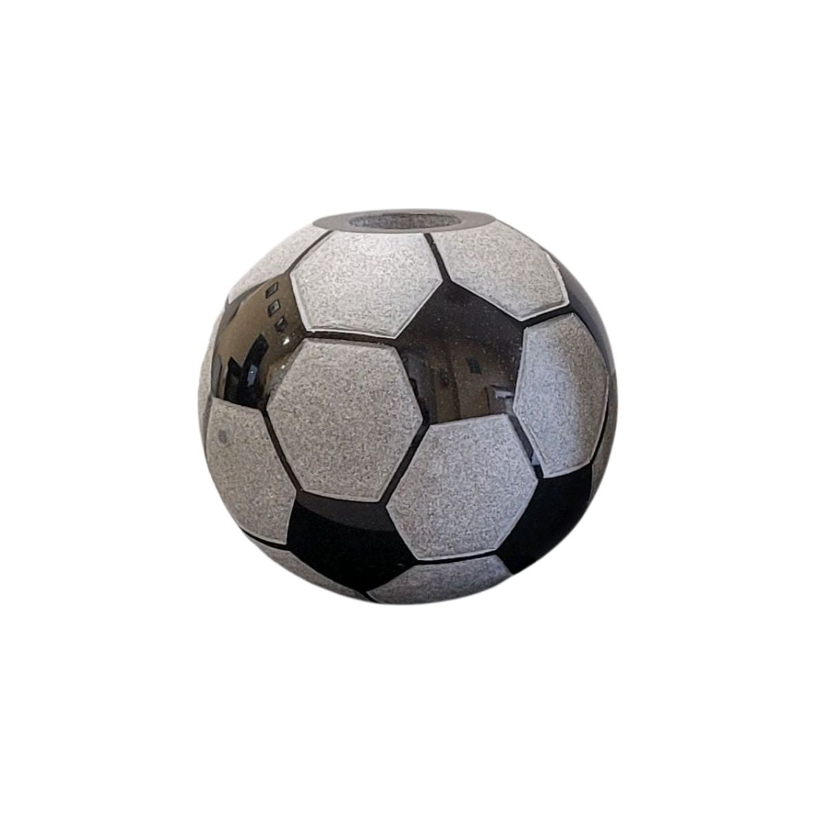 Emert International Monument Wholesale Black Granite Soccer Ball Vase 9x9x8