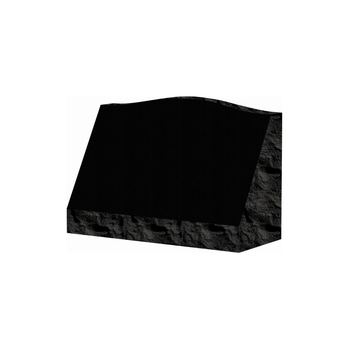 Emert International Monument Wholesaler Black Granite P2 Single Slant