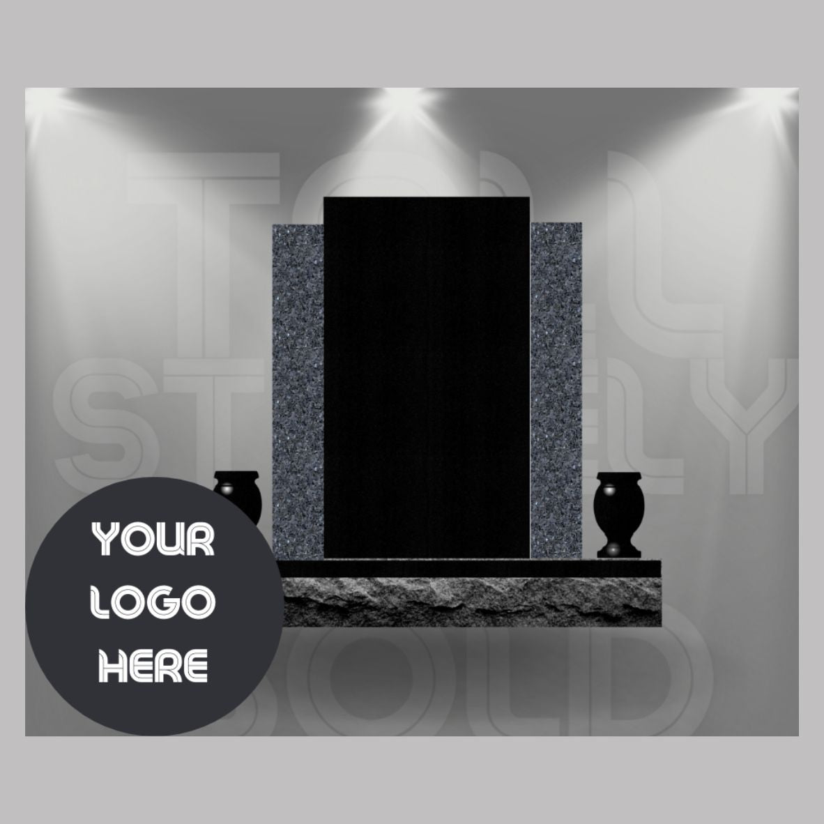 Emert International Monument Wholesaler The Tall and Stately Memorial With Blue Pearl Granite Wings